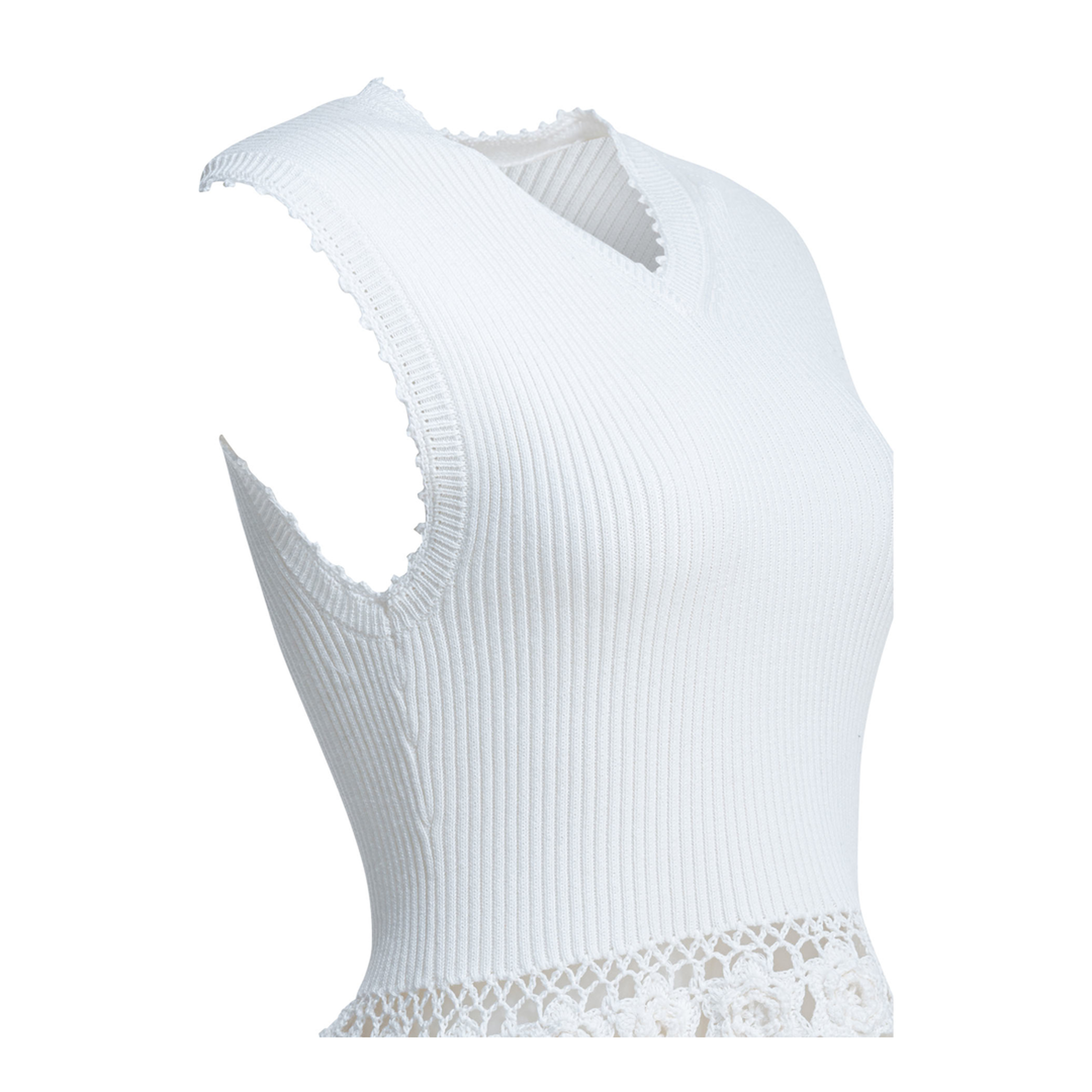 Knitted Worked Vest - Image 4