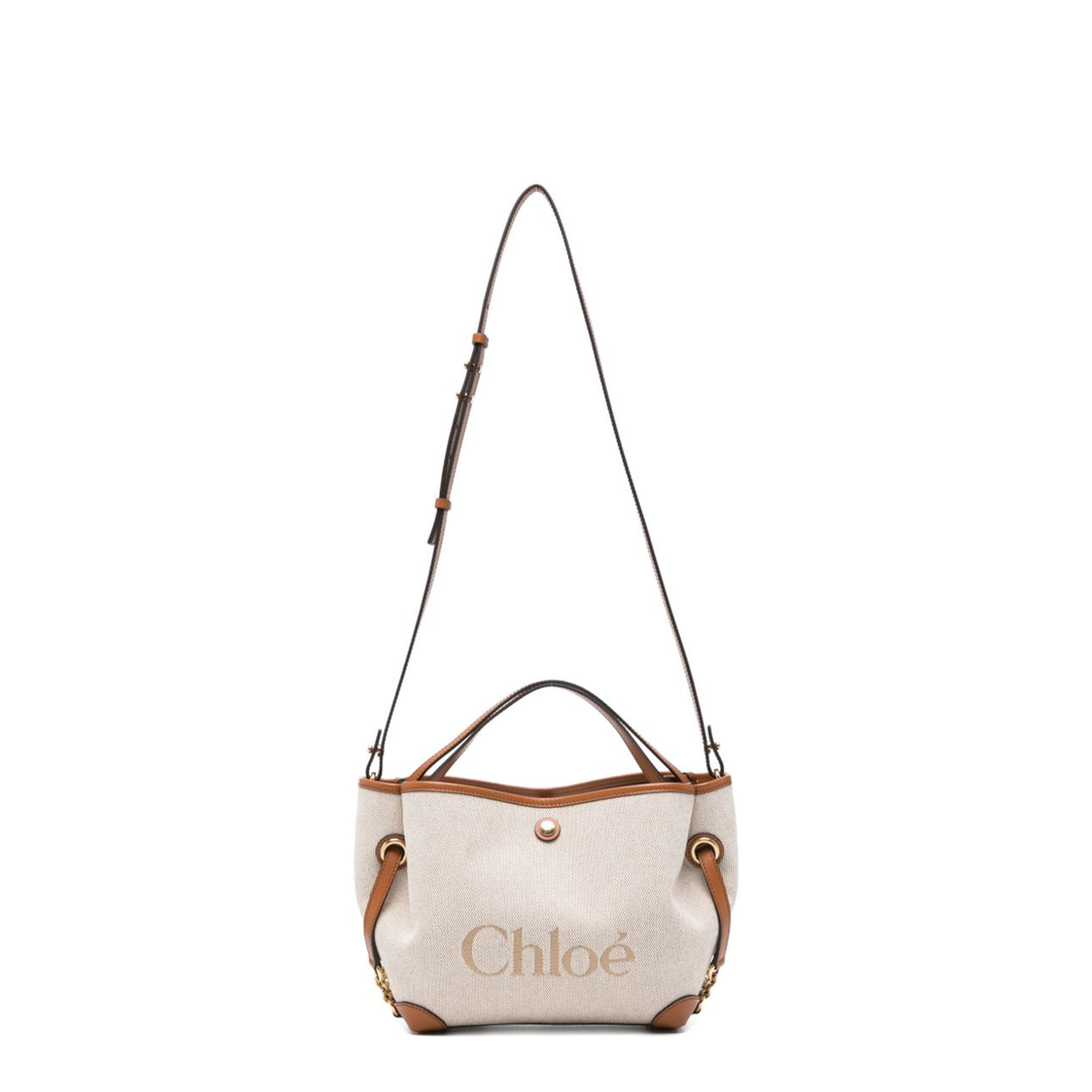 Clover Small Canvas Tote - Clay Brown - Image 1