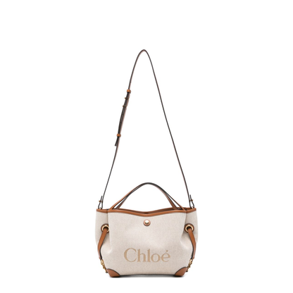 Clover Small Canvas Tote - Clay Brown - Image 1