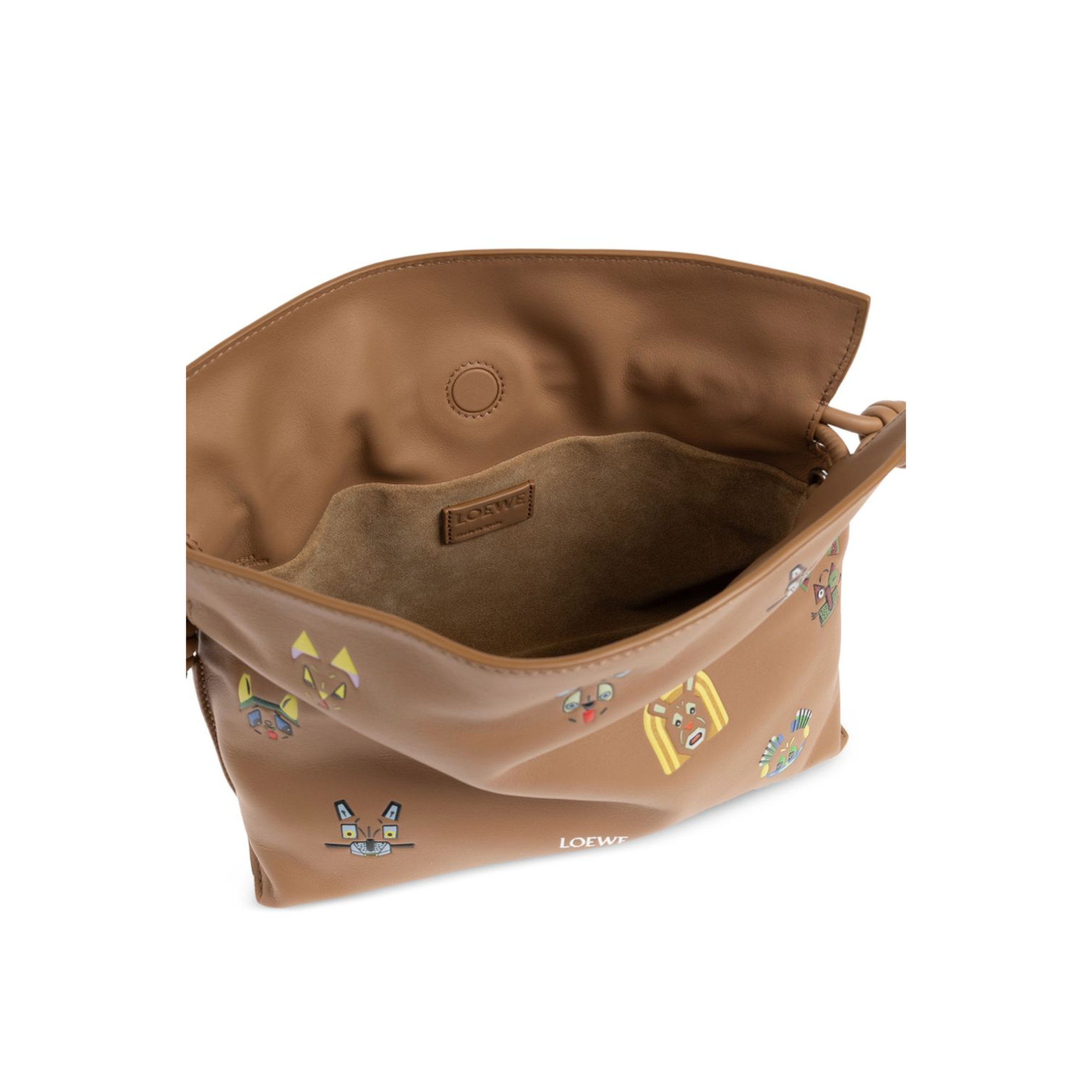 Flamenco Mini Calfskin Clutch - Mocha - Image 5