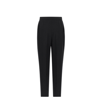 High Waist Tailored Grain De Poudre Pants - Image 2