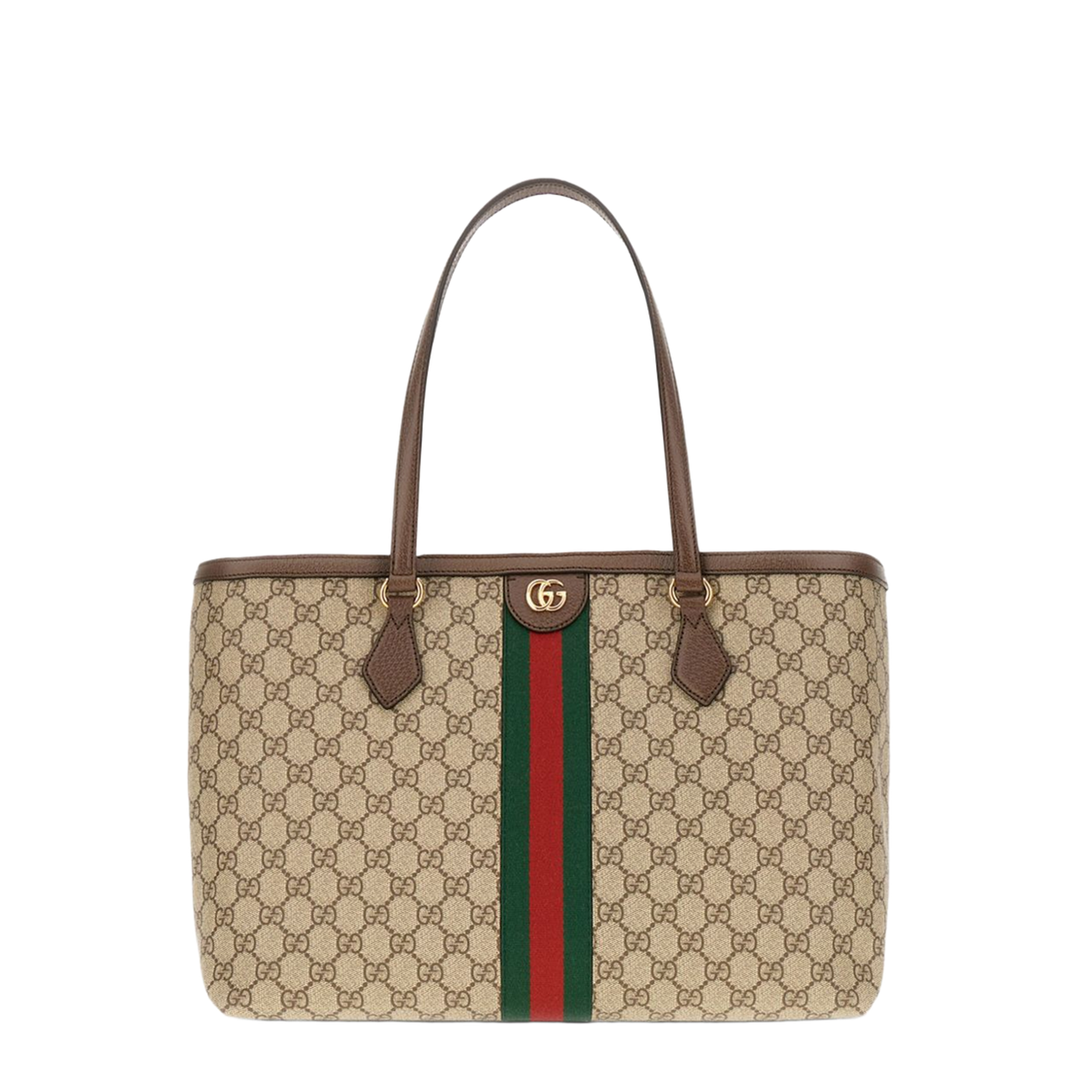 Ophidia Gg Middle-Sized Tote Bag Brown - Image 1