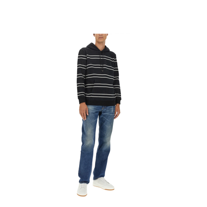 Striped Hooded Sweatshirt - Image 2