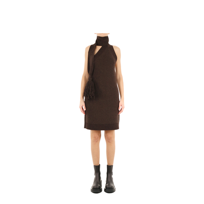 Brown One Shoulder Dress - Image 1