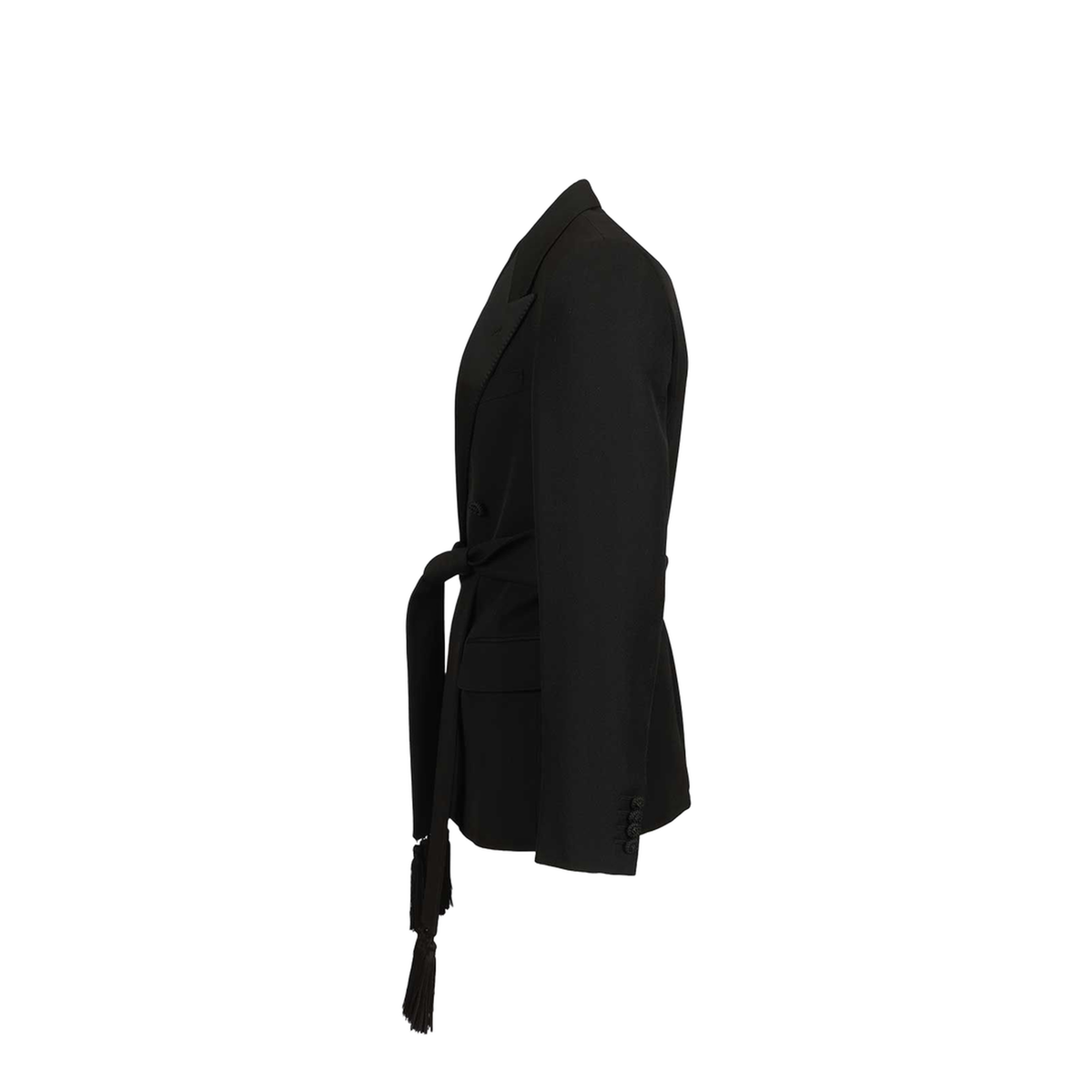 Virgin Wool Blazer With Belt - Image 3