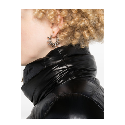 Belted High-Neck Down Jacket - Image 5