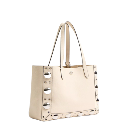 Nellcôte Medium Grained Calfskin Shopping Bag - Ivory - Image 2