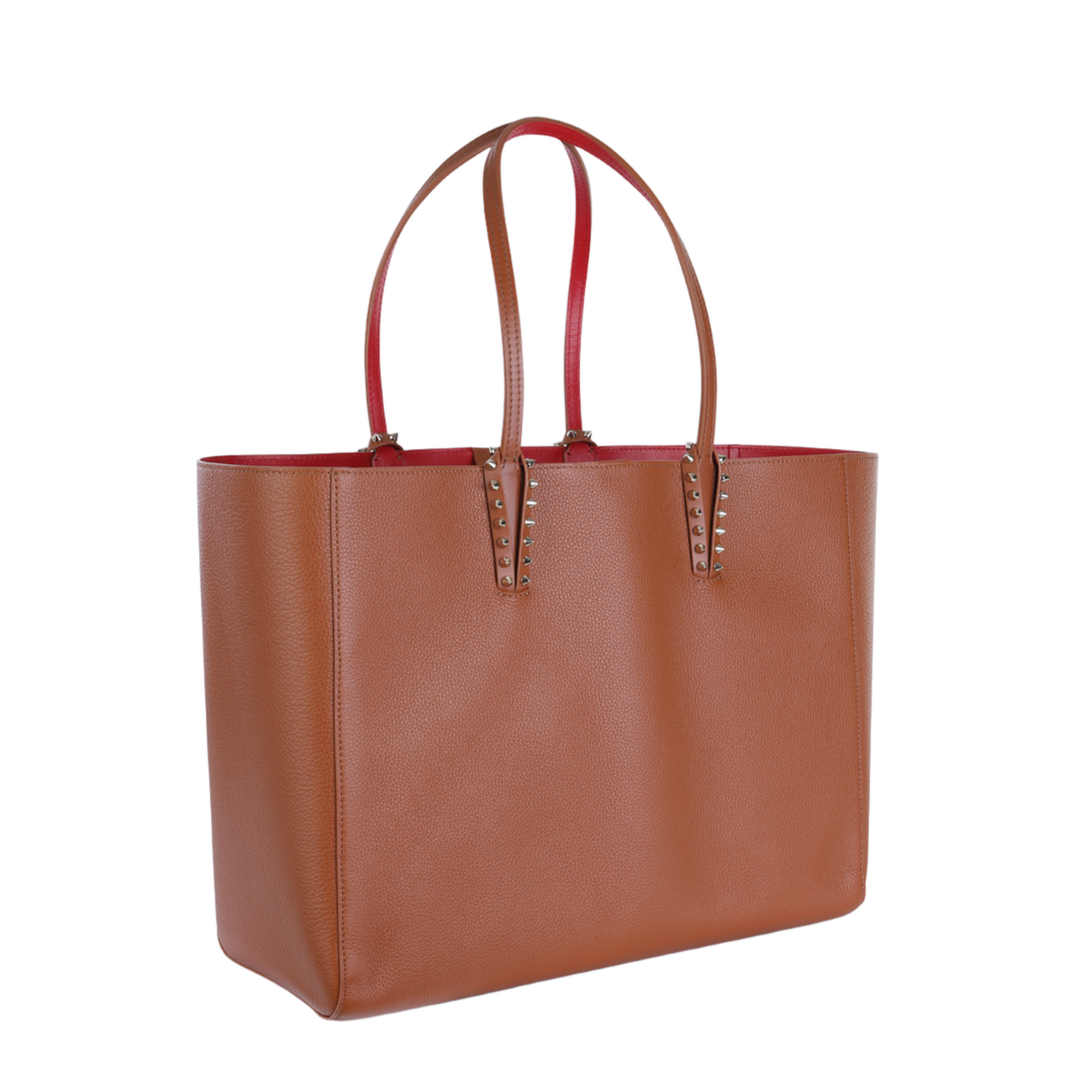 Cabata Studded Leather Shoulder Bag - Brown - Image 2