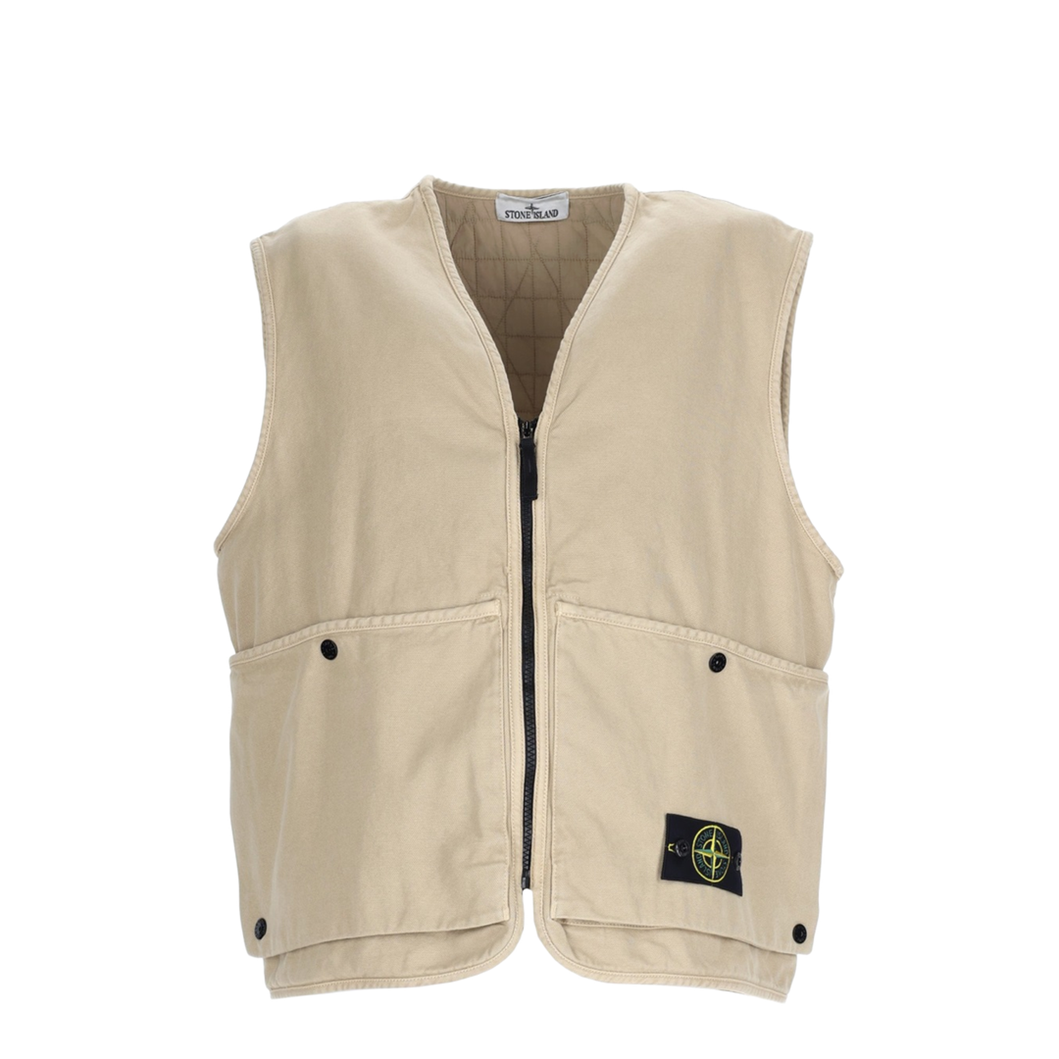 Oversized Gilet With Logo Patch - Image 1