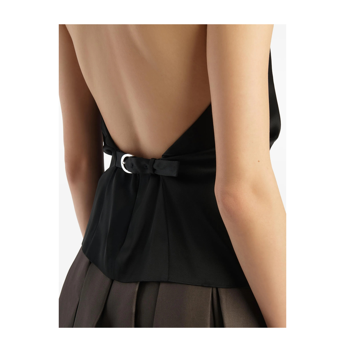 Halterneck Backless Shirt - Image 6