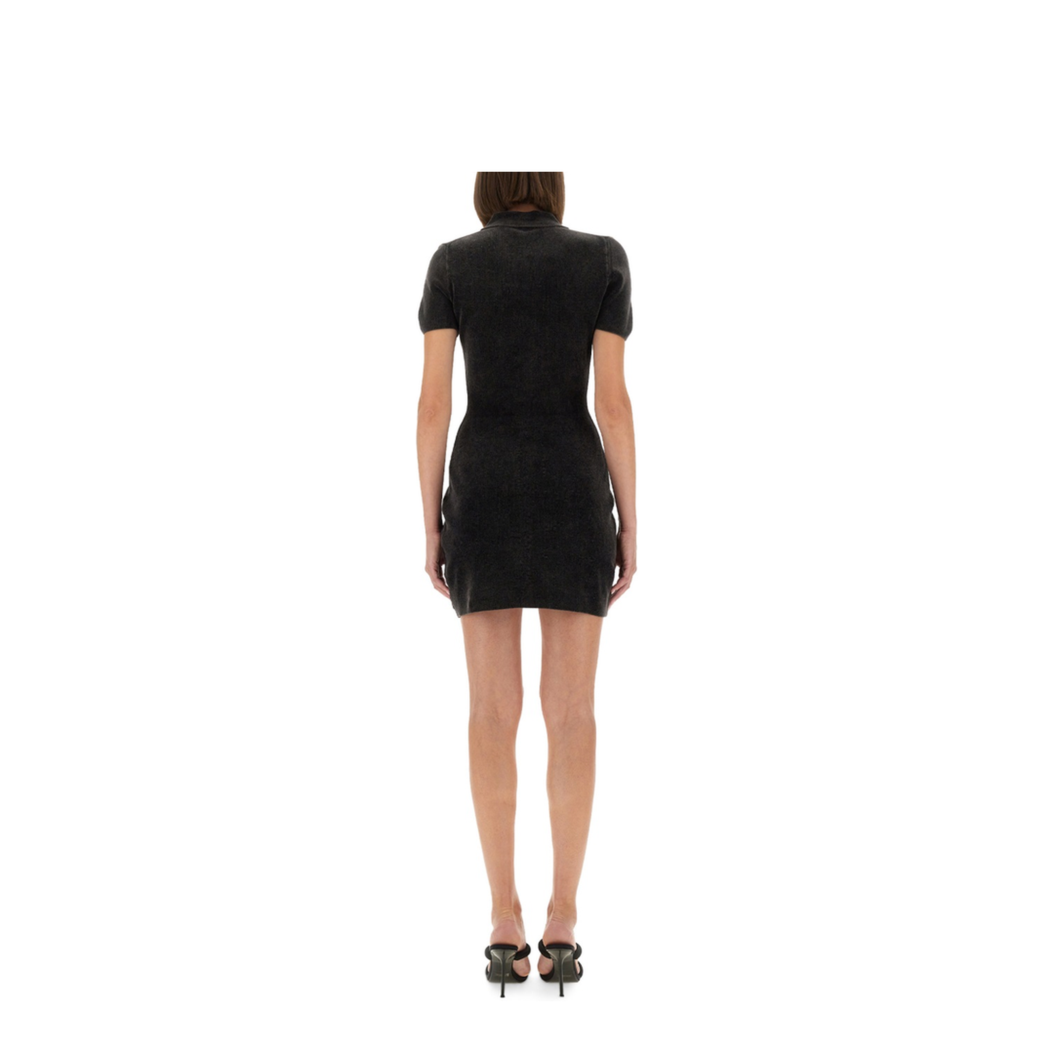 Mini Dress with Polo Collar - Image 3
