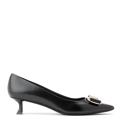 Black New Vara Leather Pumps - Image 1
