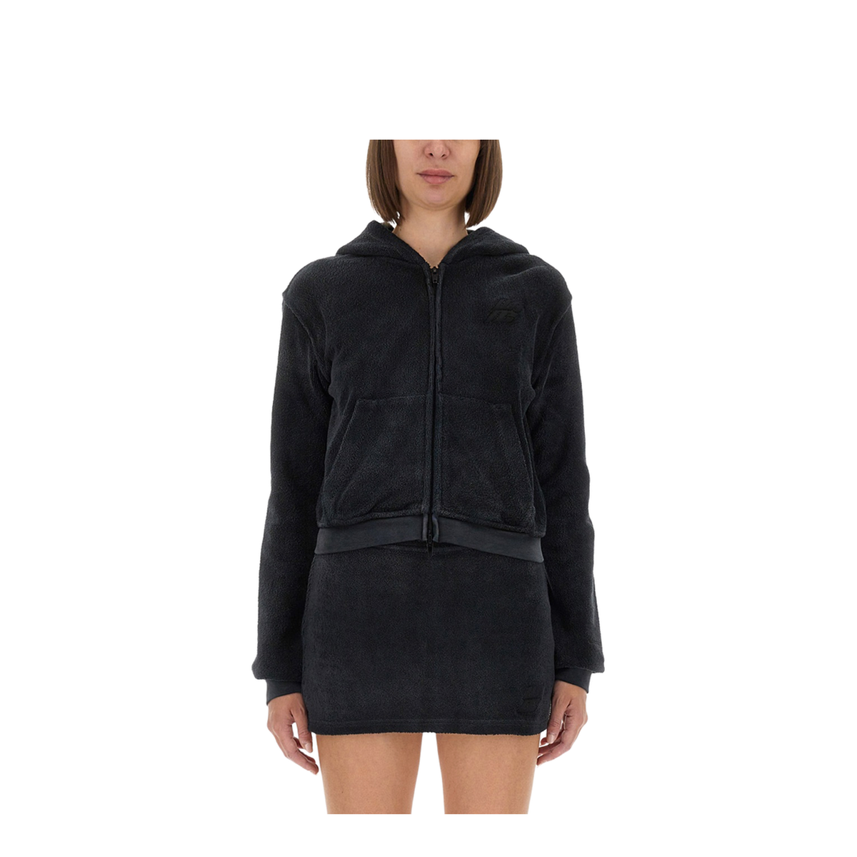 Cotton Terry Sweatshirt With Zipper - Image 1