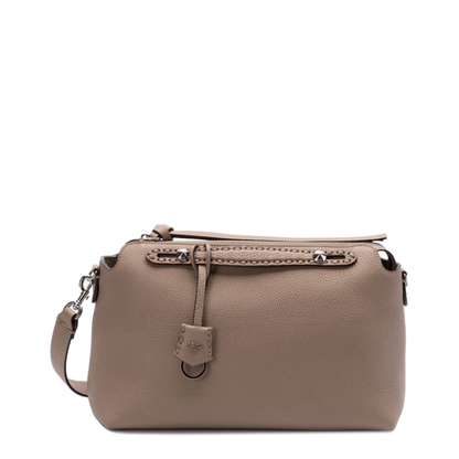 By The Way Selleria Large Calfskin Shoulder Bag - Dove Gray - Image 1
