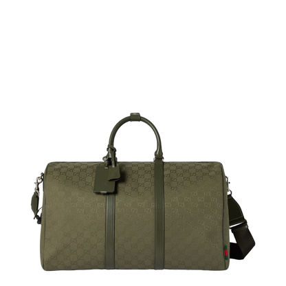 GG Canvas Large Duffle Bag Forest Green - Image 1