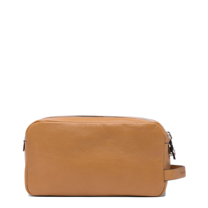 Beauty Case with Double Zipper in Natural - Image 3