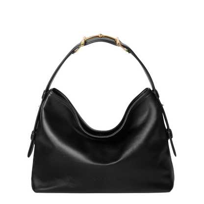 Beatrix Medium Leather Shoulder Bag - Black - Image 1