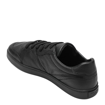Black Sneakers in Hammered Leather - Image 2
