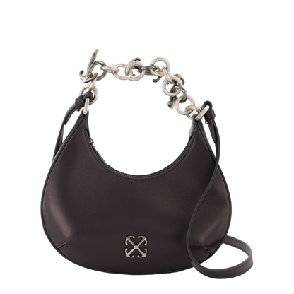 Hemisphere Cotton Shoulder Bag - Black - Image 3
