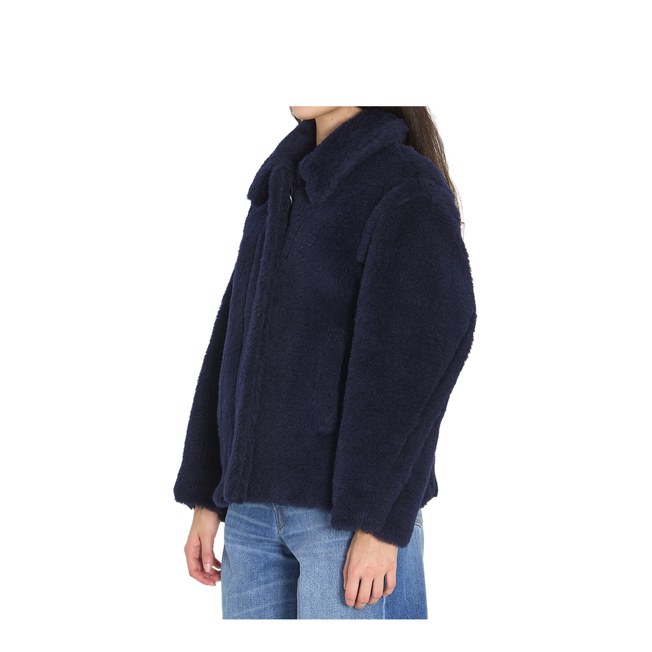 Cropped Teddy Coat - Image 2