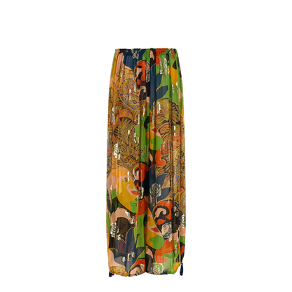 Paisley Print Palazzo Pants - Multicolor - Image 2