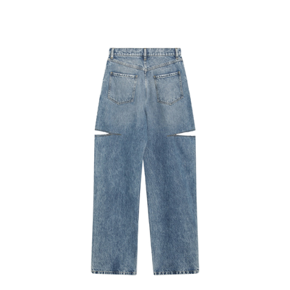 Denim Jeans with Slash Details - Image 2