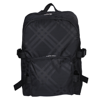 Jacquard Check Backpack - Image 1