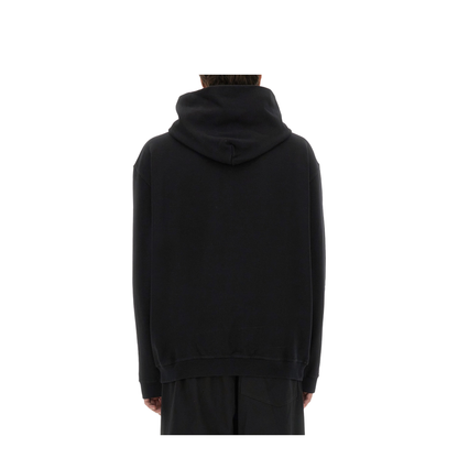 Black Cotton Hooded Sweatshirt - Image 3
