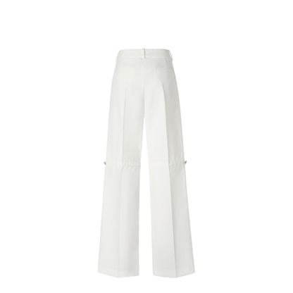 Pants in cotton with embroidered logo - Image 3