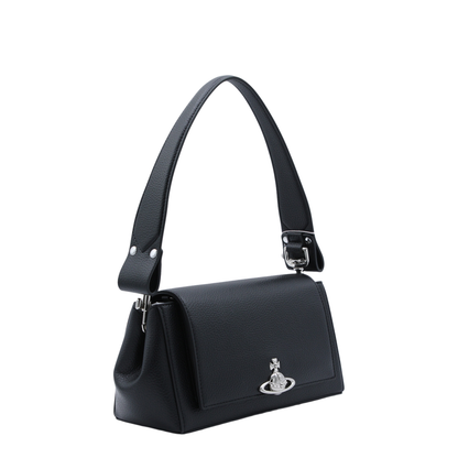 Hazel Grain Medium Shoulder Bag - Black - Image 4
