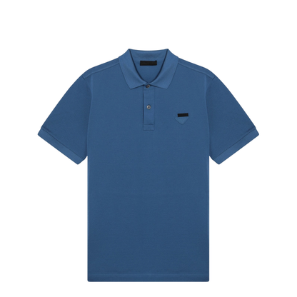 Light Blue Cotton Piqué Polo - Image 1