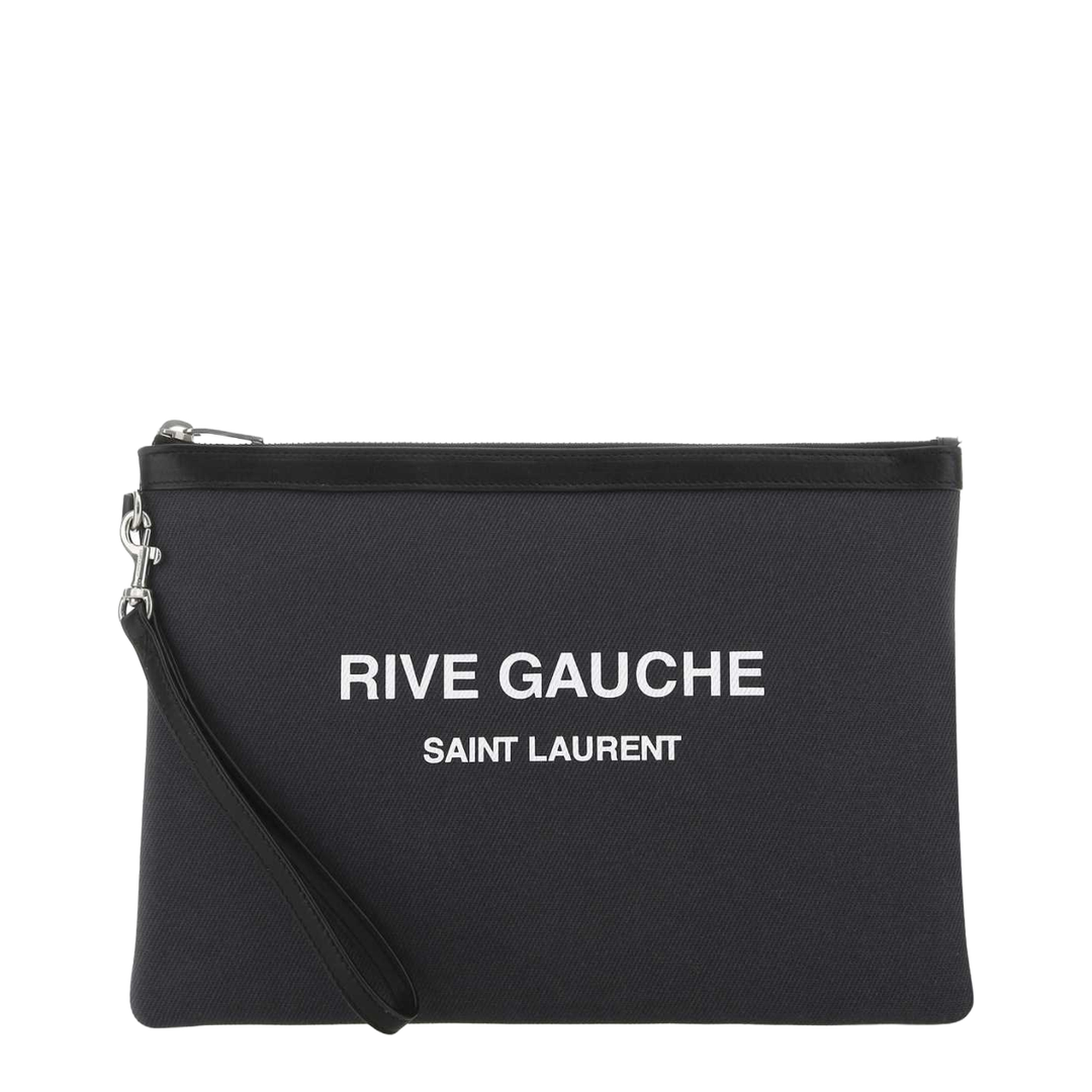 Charcoal Canvas Rive Gauche Clutch - Image 4
