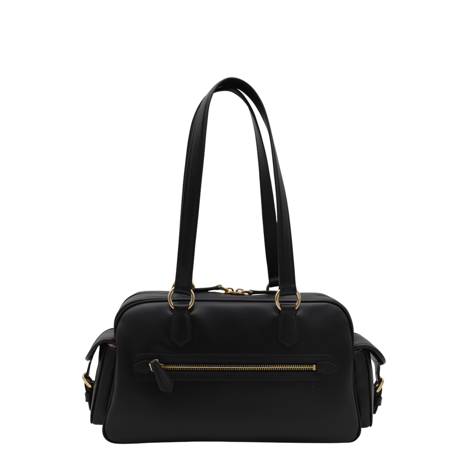 Black Leather Shoulder Bag - Image 5