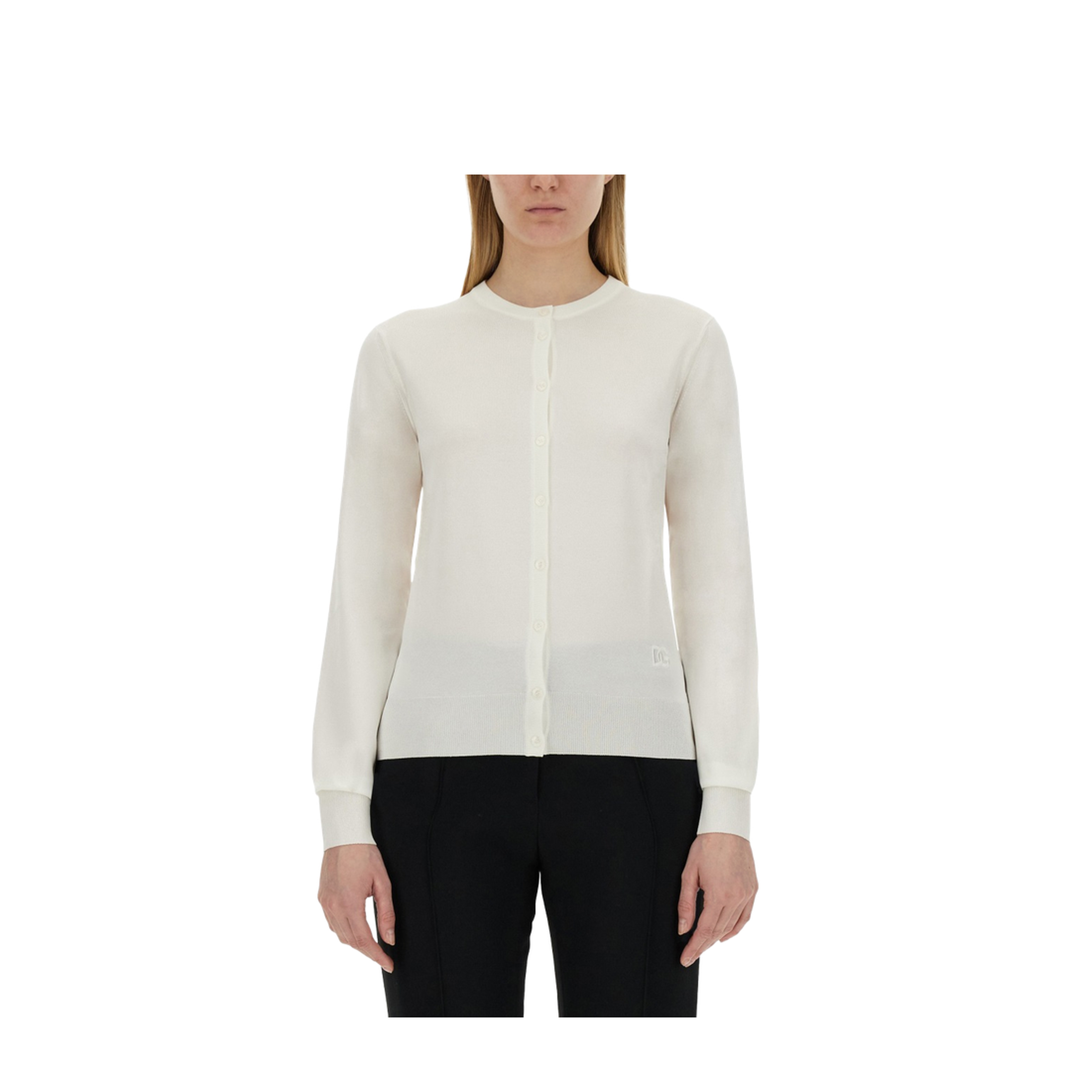 Cardigan With Lace Inlays - Image 1