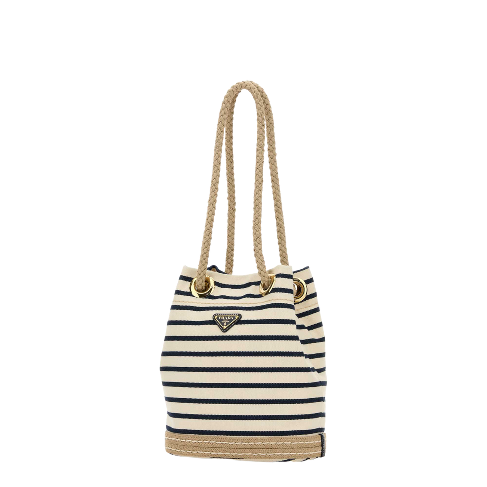Embroidered Canvas Bucket Bag - Image 2