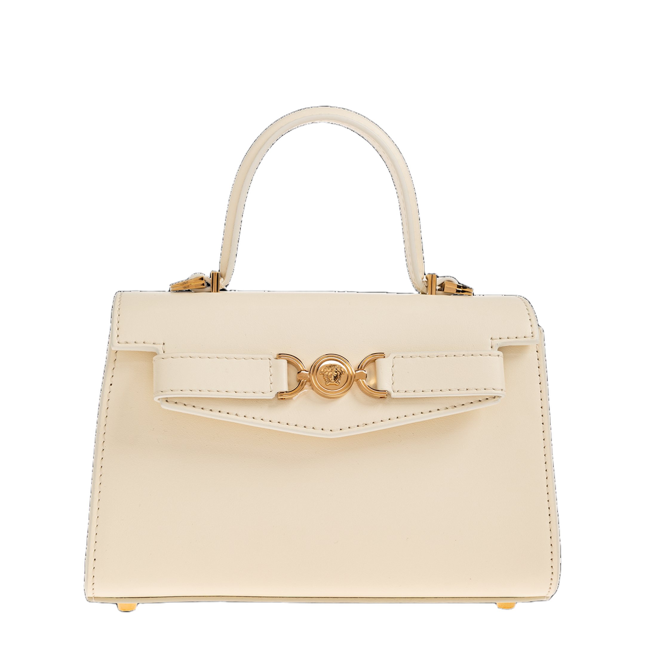 '95 Leather Handbag - White/Gold - Image 2