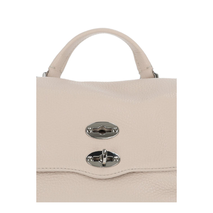 Postina Baby Cowhide Handbag - White Carnaroli - Image 2