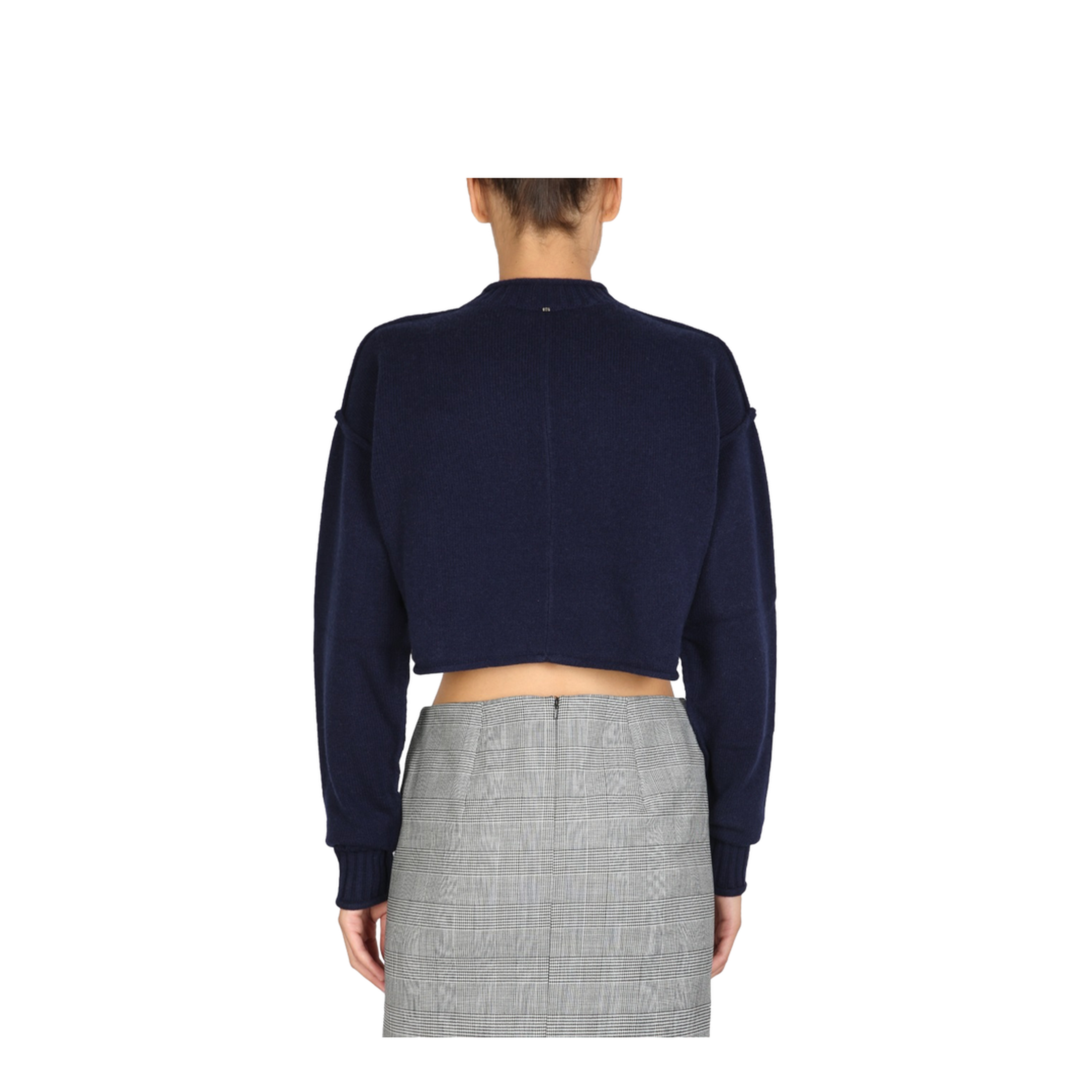 Wool and Cashmere Crew Neck Sweater - Image 4