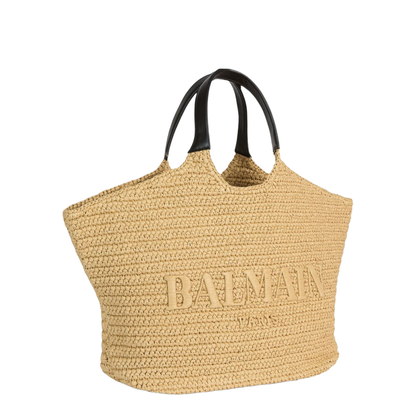 Crochet Medium Calfskin Tote - Beige - Image 3