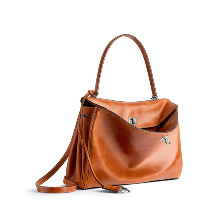 Rodeo Medium Vegetal Tanned Lambskin Handbag - Tan Cowboy - Image 2