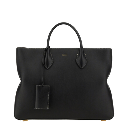 Star Shaped Tote Bag Large Black - Image 1