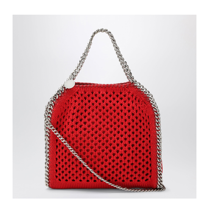 Red Falabella Mini Tote Bag in Mesh - Image 1