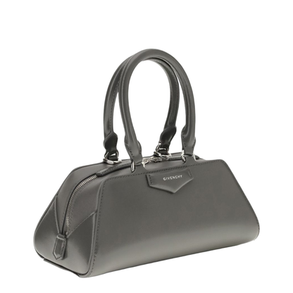Antigona Mini Box Calfskin Top-Handle Bag - Dark Grey - Image 4