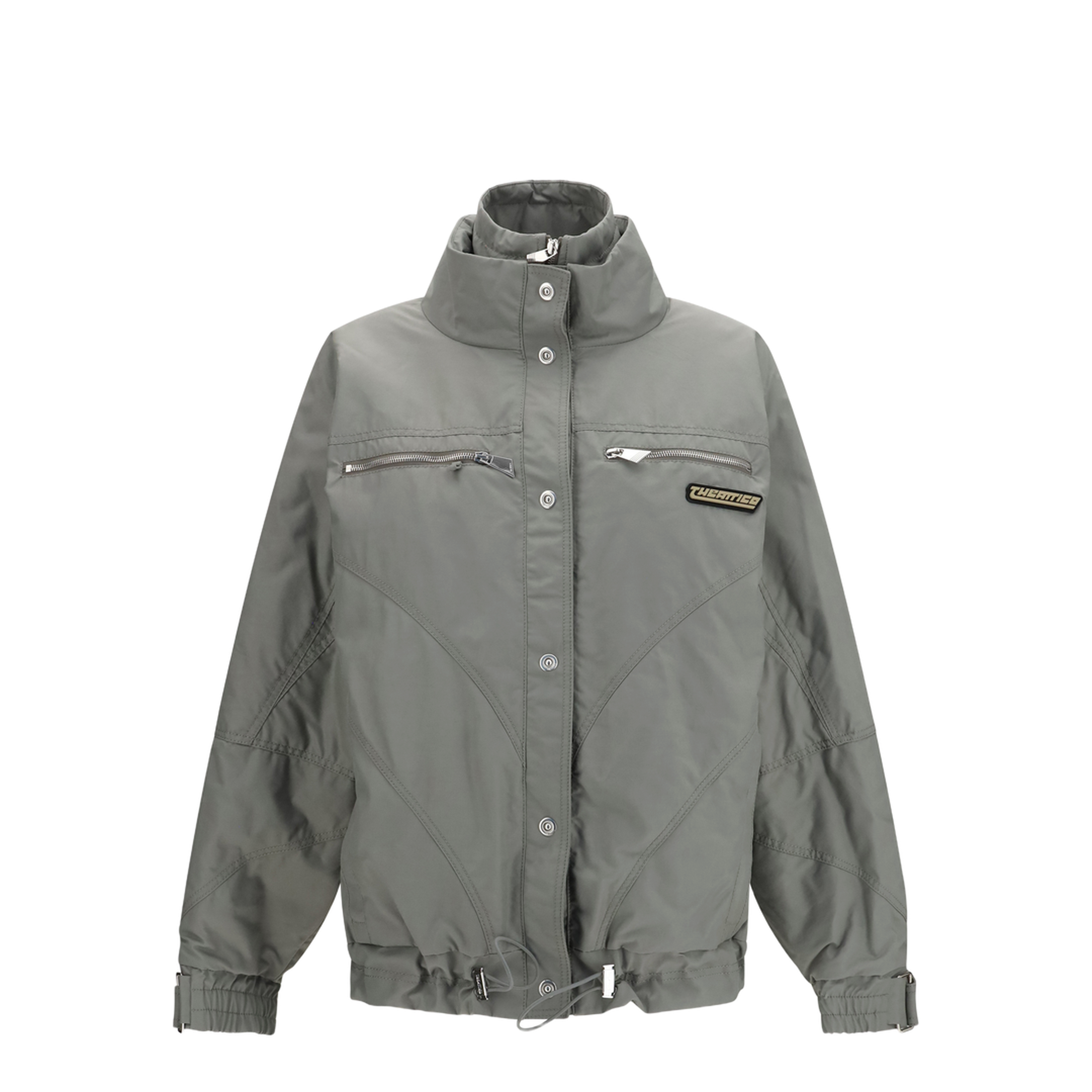 High-neck Bomber with Zips - Image 1