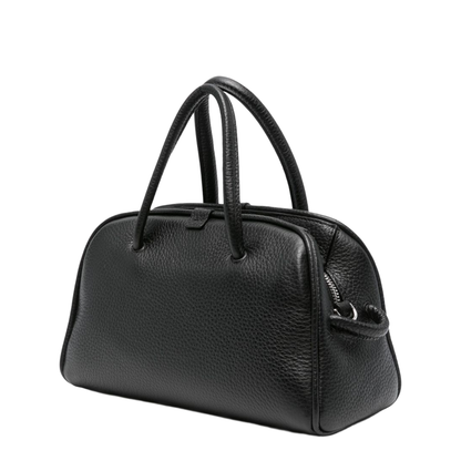 Le Petit Turismo Grained Calfskin Bowling Bag - Black - Image 4