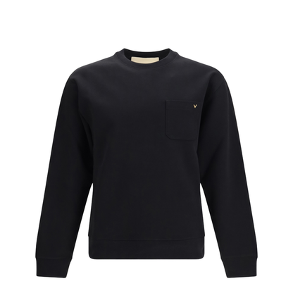 Cotton Jersey Crewneck Sweatshirt - Image 1