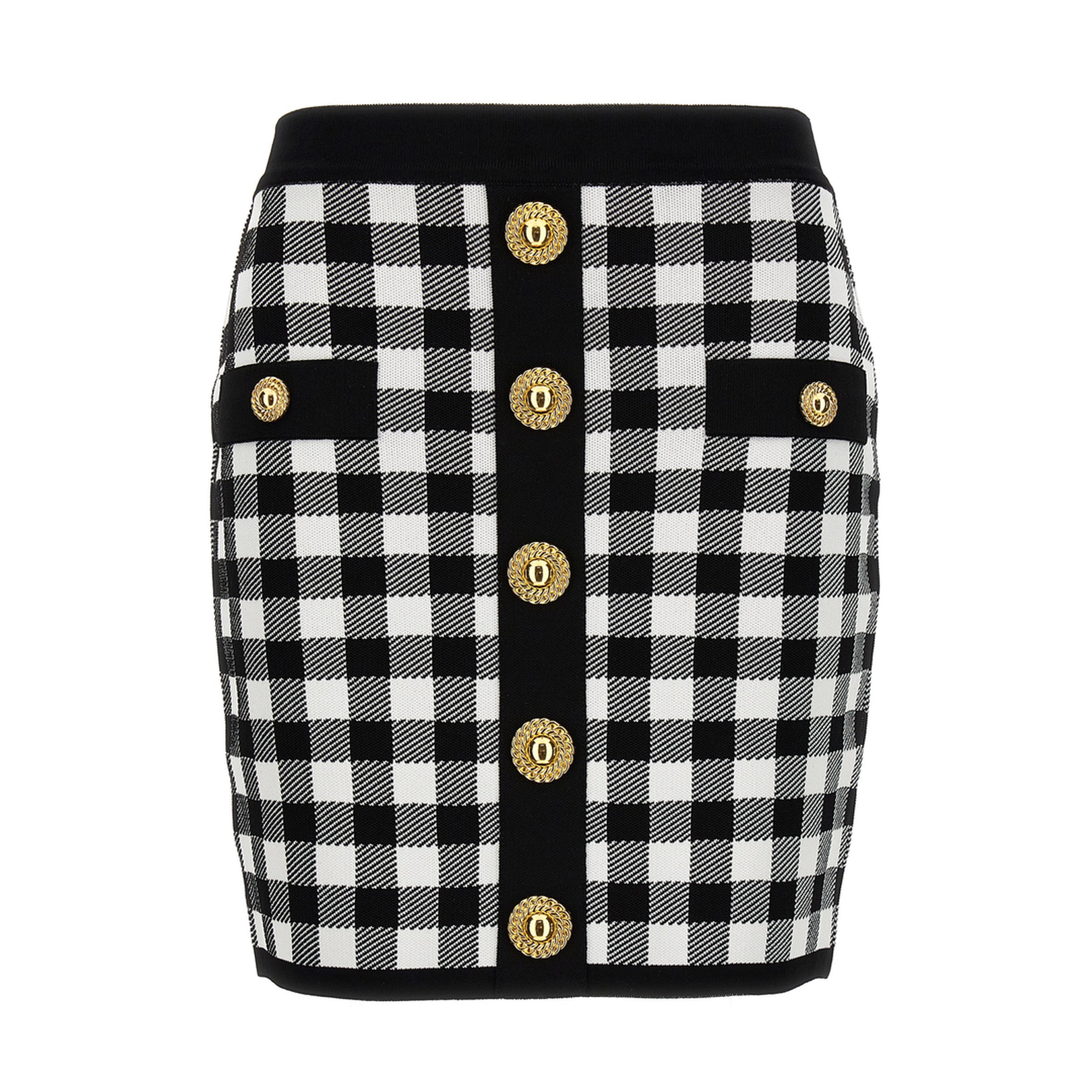 Logo Button Vichy Skirt - Image 3