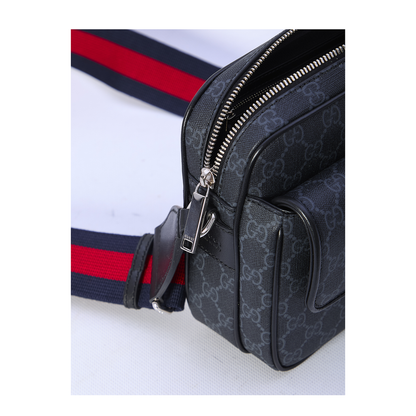 GG Black Small Leather Crossbody Bags - Black - Image 2