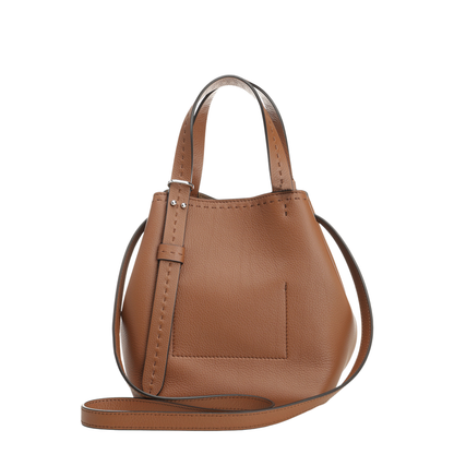 ARCHETIPO XS SHOULDER BAG LEATHER BROWN - Image 3