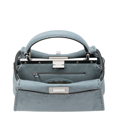 Peekaboo Mini Cuoio Romano Leather Light Blue - Image 3